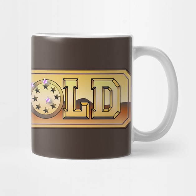 Retro Video Games US Gold Logo by Meta Cortex